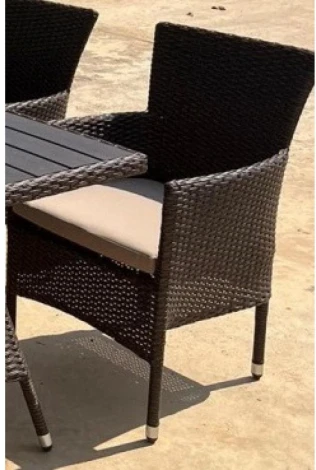 Плетеное кресло AM-196B Brown (Искусственный ротанг/Коричневый) Afina