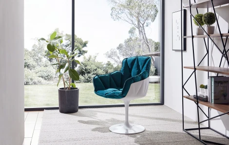 Кресло DС-1571D Marin blue fabric 7033-29