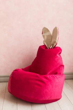 Кресло мешок Dreambag Зайчик Малиновый (Классический) 19118