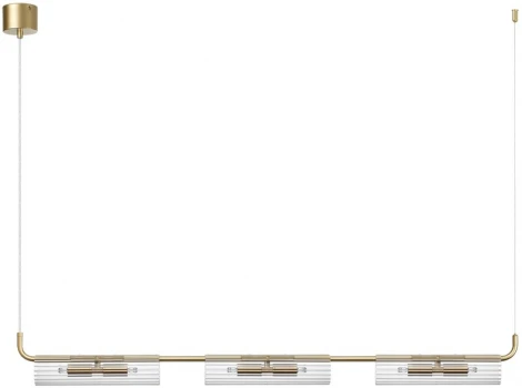 Подвесной светильник Lumion Toronto 6560/6 золотой/прозрачный/металл/стекло G9 6*20W 220V (на проводе)