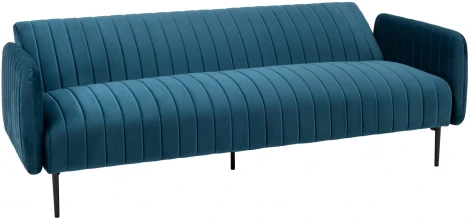Диван прямой Stool Group Дрезден велюр синий УТ000035919