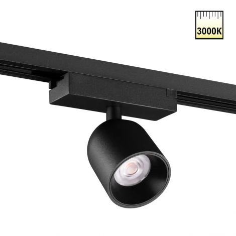 Трековый светильник однофазный светодиодный Novotech Solette 359803 черный двухжильный IP20 LED 10W 220V 3000К