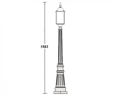 Наземный фонарь Oasis Light Dublin 64711