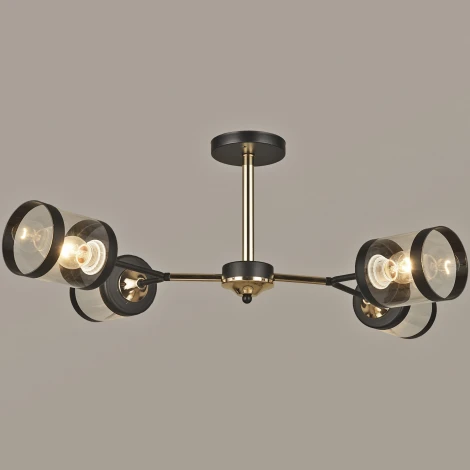 Потолочная люстра на штанге Reluce 03592-0.3-04 FGD+BK (220V)