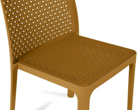 Стул уличный Bottega ОГОГО Обстановочка! (Пластик/Горчичный) арт.926924