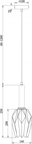 Подвесной светильник Freya Delta FR9001PL-01B