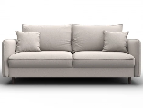 Диван прямой Лига-064 НПБ (ДСП/Дерево/Замша/Бежевый) Лига Диванов 129620