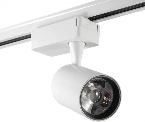 Однофазный трековый светильник светодиодный AM Group TRACK AM227-10W BK 3000K (220V)