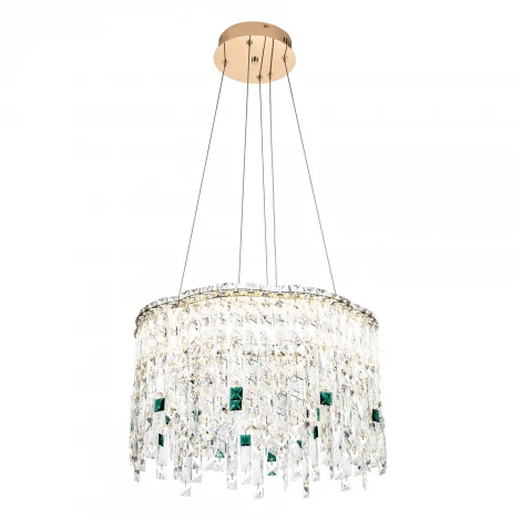 Подвесная люстра светодиодная хрустальная с регулировкой цветовой температуры Modelux MODELUX ML.2317.500 GD