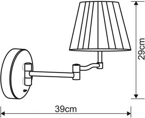 Бра Arte Lamp California A2872AP-1AB