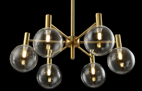 Потолочная люстра Crystal Lux Andres SP6 BRONZE/TRANSPARENTE