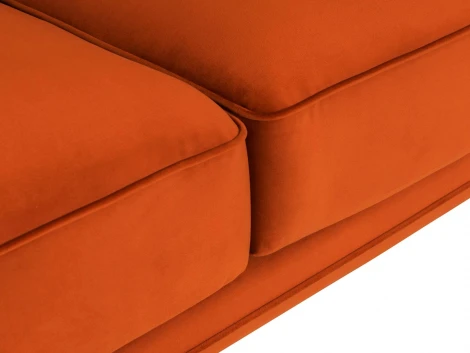Диван Amsterdam двухместный ОГОГО (арт.342508), (Ткань/Оранжевый)