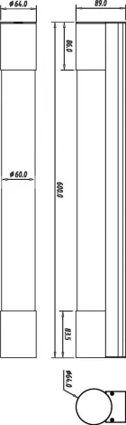 Настенный светильник линейный IP44 светодиодный для зеркала Deko-Light Aquarii 687089