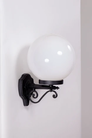 Настенный фонарь уличный Oasis Light 88201S Bl (220V, шар, IP44)
