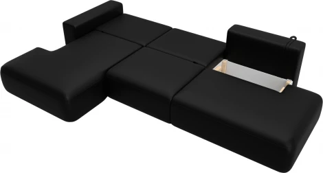 Диван угловой Лига-036 НПБ Модерн Лонг левый угол Лига Диванов (Экокожа) арт.127752L