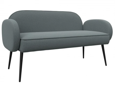 Диван прямой Лига-086 (Фанера/Металл/Рогожка/Серый) Лига Диванов 131082