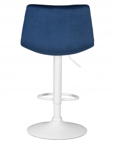 Набор 2 шт стул барный DOBRIN TAILOR WHITE (синий велюр (MJ9-117))