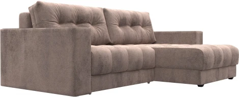 Диван угловой с декором Лига-049 НПБ Лига Диванов (Велюр) арт.128472