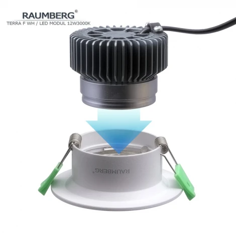 Встраиваемый светильник Raumberg Terra F TerraF\Wh\12W3000K White Led 12w 3000K