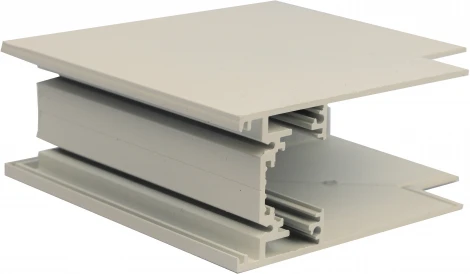 Коннектор для накладных магнитных шинопроводов, 35мм. угловой, вертикальный. UBX-MS22/35 WHITE