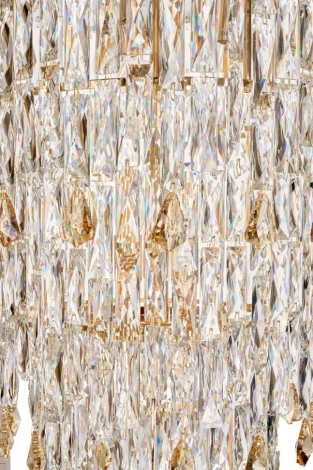 Подвесная люстра каскадная Fluorite The Empress FL1061-32P (220V, хрусталь, на цепи)