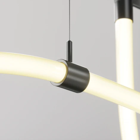 Потолочный коннектор с тросовым подвесом Tau в шинопровод Maytoni Tau TRA154CSW-1B