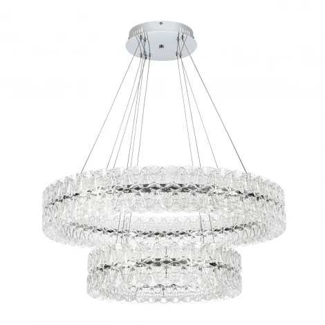 Подвесная люстра светодиодная с пультом с регулировкой цветовой температуры Modelux ML.8185.800.500 CR