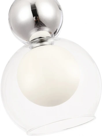 Подвесной светильник Crystal Lux MURCIA SP1.2 CHROME (220V, на проводе, шар)