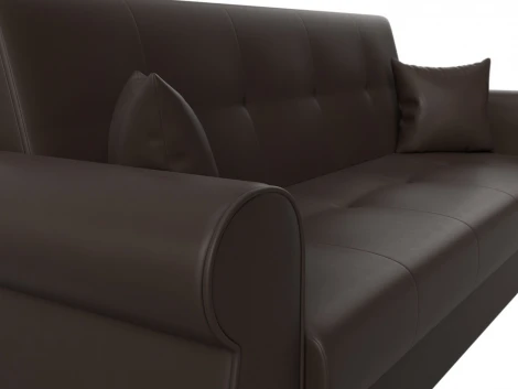 Диван-книжка Лига-019 (Коричневый/Экокожа) Лига Диванов арт.118384