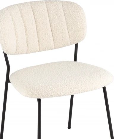 Стул Stool Group Кэрол без подлокотников букле белый