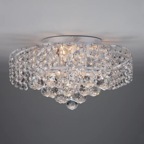 Потолочная люстра Eurosvet Charm 16017/6 белый с серебром