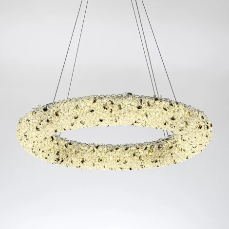 Подвесной светильник светодиодный хрустальный с регулировкой цветовой температуры Modelux MODESTYLE MS.6000.600 CR