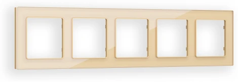 Рамка Ambrella Volt ALFA Platos (Шампань Стекло органическое) 5-ая AF330605