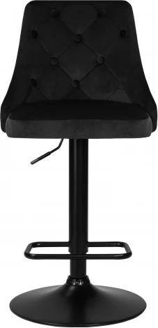 Стул барный DOBRIN JOSEPH BLACK (черный велюр (MJ9-101)) 5021_BlackBase-LM BLACK, цвет сиденья черный (MJ9-101), основания