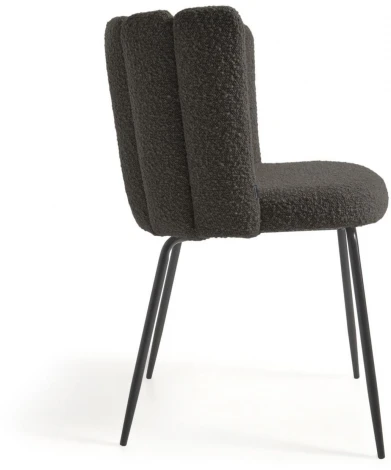 Обеденный стул La Forma (ex Julia Grup) Aniela (Черный/ Пена,Металл,Фанера)