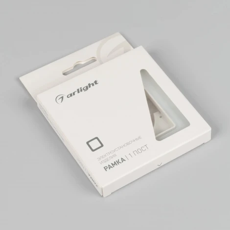 Рамка стеклянная FRM-OMALI-SFGS-1-WH (Arlight) 049675