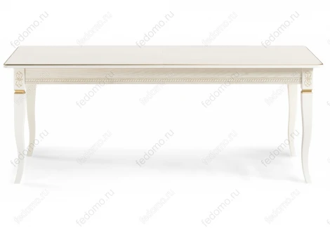 Стол Woodville Балмет молочный / золото 483908