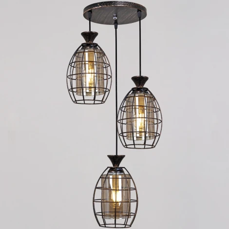 Подвесной светильник Reluce 03525-0.9-03 BK+GD (220V, на проводе)