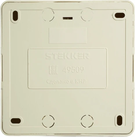 Розетка 4-х местная с заземлением (слоновая кость) Stekker София 49509