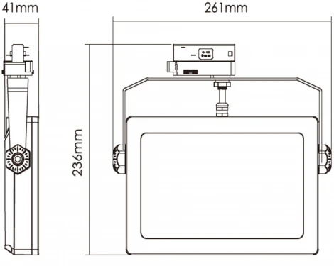 Трековый светильник трехфазный Deko-Light Flood 707139 (LED, 220V)