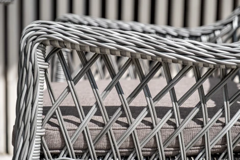 Плетеное кресло из искусственного ротанга, цвет графит 4SIS Латте YH-C1619W-2 graphite