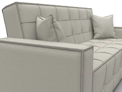 Диван-книжка Лига-067 (ДВП,Дерево/Пластик/Рогожка/Бежевый) Лига Диванов 129825