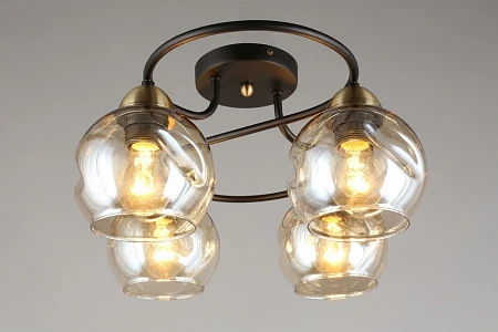 Потолочная люстра на штанге Omnilux Carini OML-95007-04 (220V, шарики)