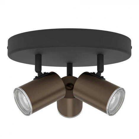Спот потолочный Eglo Consuma 1 300591 3X5W(GU10) IP44 сталь бронзовый черный