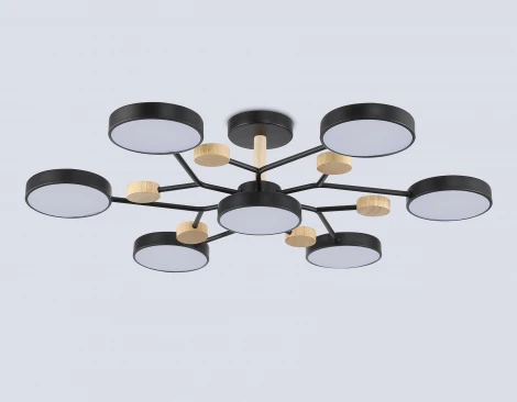 Потолочная люстра светодиодная на штанге с регулировкой цветовой температуры Ambrella COMFORT FL4866 (220V)