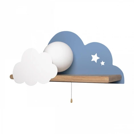 Настенный светильник Loft It Axel 10134 Blue (для детской, 220V, выключатель, шар)