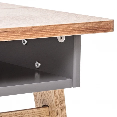 Стол Leset "Сканди" (МДФ,Шпон,Березовая фанера,Березовая фанера,Шпон/Серый ясень) арт.2500000093449