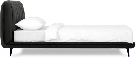 Кровать Amsterdam ОГОГО (арт.564361), (Велюр/Черный)