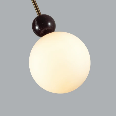 Подвесной светильник Odeon Light Lolla 4361/1A бронзовый/белый/камень/металл IP20 E14 40W 220V