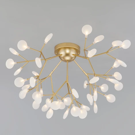 Потолочная люстра Wi-Fi Bogate's Foglia 344 Smart (220V, управление смартфоном, голосовое управление, умный дом - Minimir Home, Алиса, Маруся, Салют, лепестки)